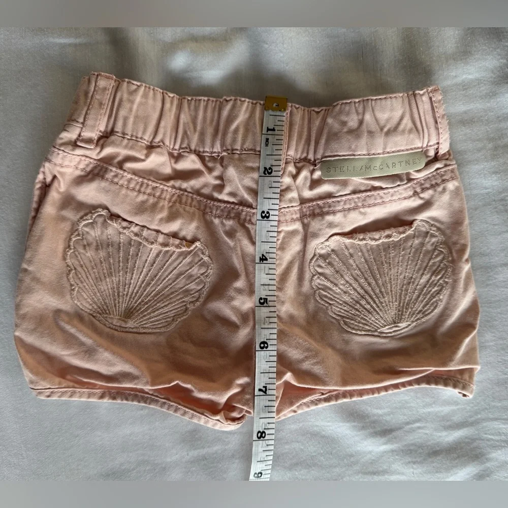 Stella McCartney Baby Girl Knit Cotton Shorts – Size 18 Months (Dusty Pink)